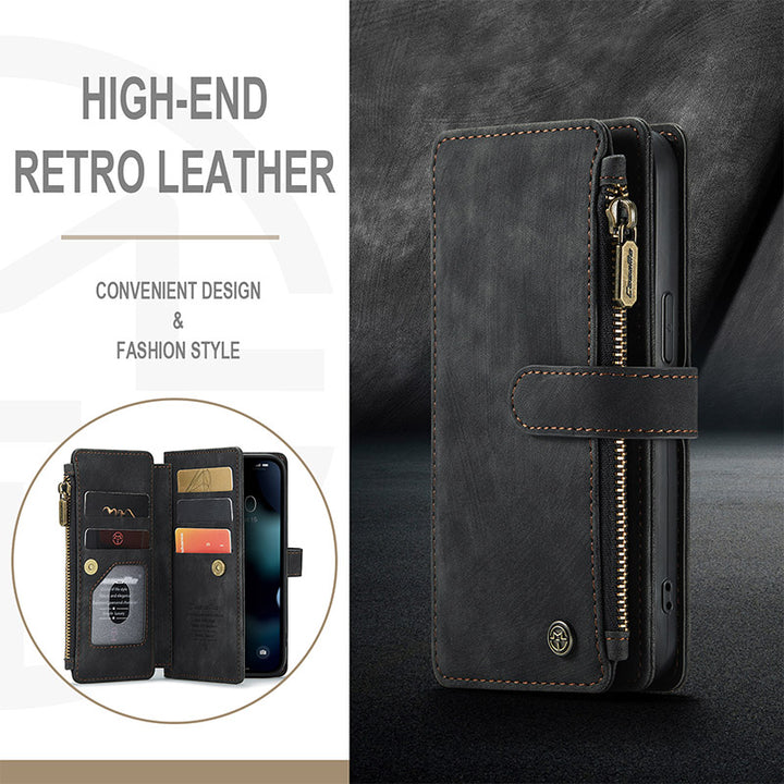 Multi-Slot Wallet Case Handyhülle Kompatibel mit iPhone 13 ProMax Pro Mini