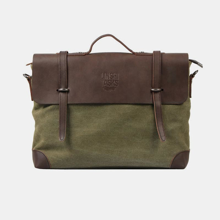 Umhängetasche für Herren, Canvas, lässig, Vintage, Dokumententasche