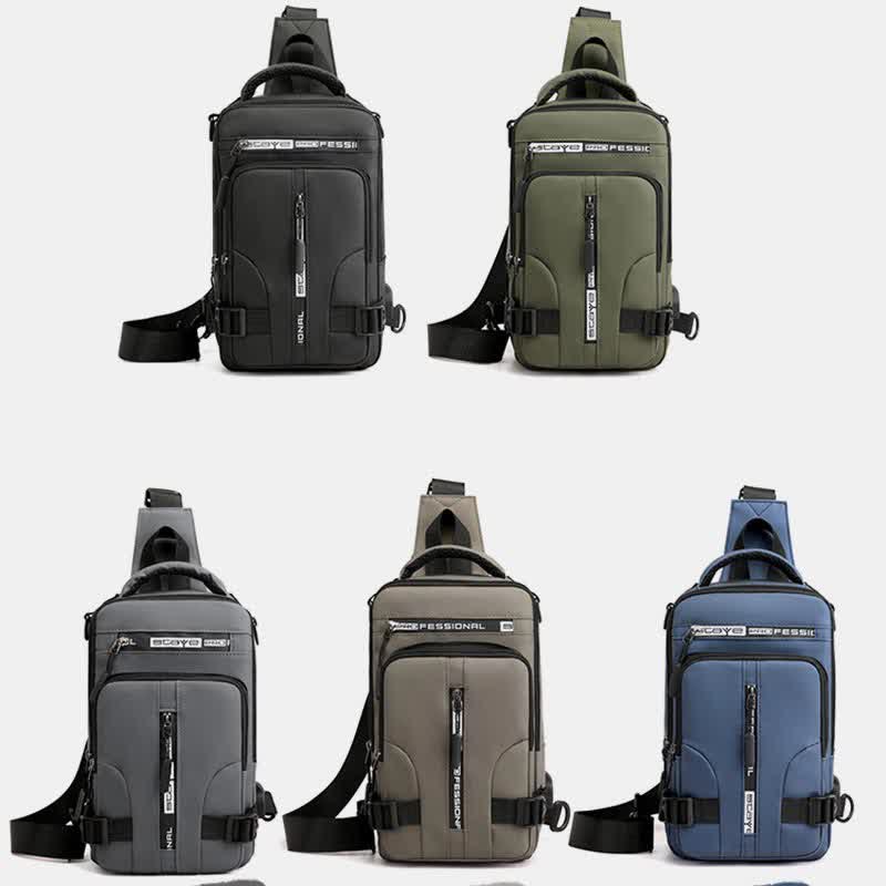 Sling-Brusttasche für Herren, lässiger Tagesrucksack mit Umhängegurt
