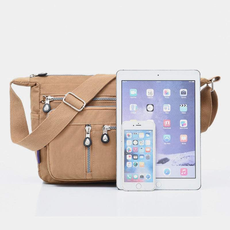 Wasserdichte, leichte, lässige Schultertasche aus Nylon für Damen