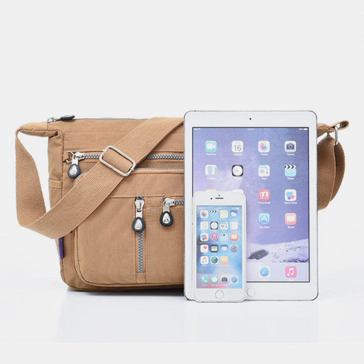 Wasserdichte, leichte, lässige Schultertasche aus Nylon für Damen