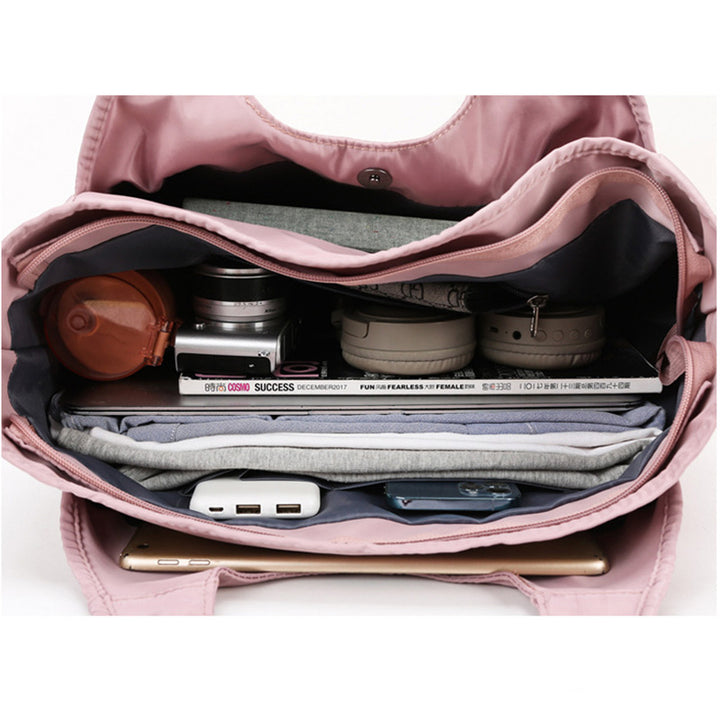 Große Tragetasche für Damen, mehrere Taschen, lässige Sport-Umhängetasche