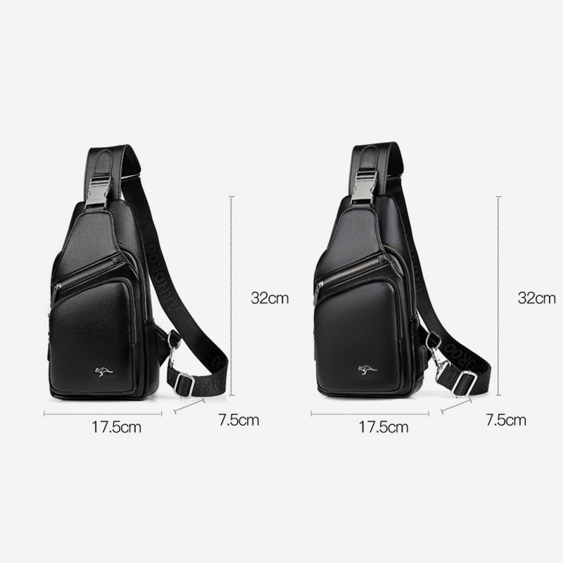 Diebstahlsichere Schultertasche mit großer Kapazität und USB-Aufladung