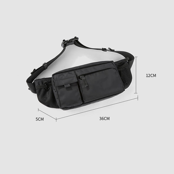 Gürteltasche für Herren, einfarbig, Oxford-Umhängetasche