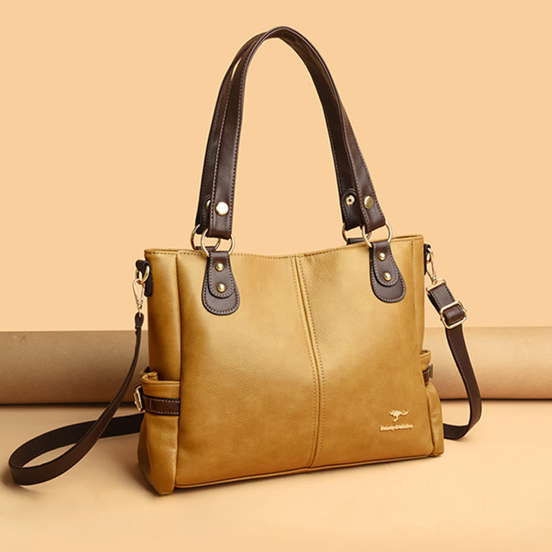 Helle Farbe Handtasche Tote Frauen Dating Große Umhängetasche Leder Geldbörse