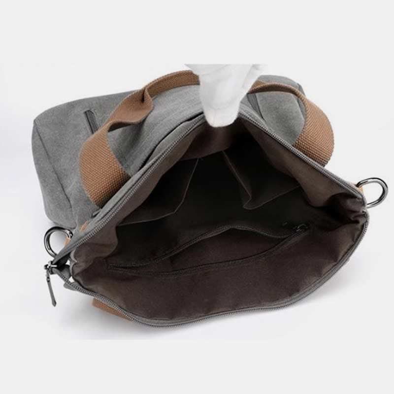 Handtasche aus Canvas mit Blumendruck für Damen, Henkeltasche oben, Umhängetasche