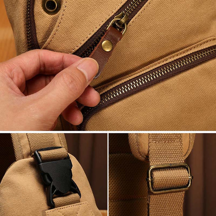 Schultertasche für Herren, lässig, für Reisen, Outdoor, Wandern, Umhängetasche, Tagesrucksack