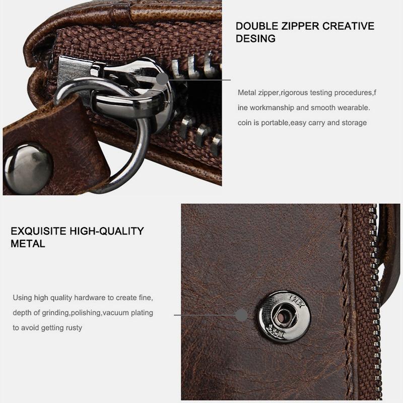 RFID Crazy Horse Leder Geldbörse