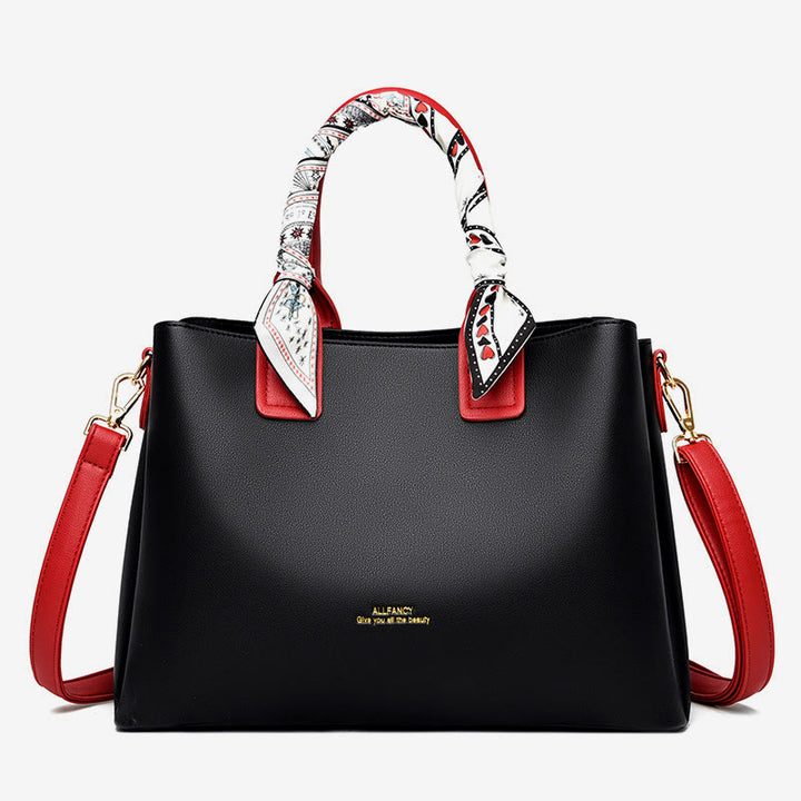 Elegante Handtasche für Damen, abnehmbarer Seidengriff, Umhängetasche für Damen