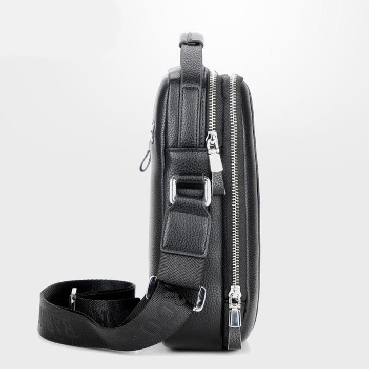 Messenger Bag für Herren aus PU-Leder, minimalistische Business-Umhängetasche