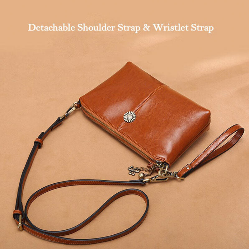 Multi-Tasche Leder Clutch Damen Umhängetasche Handytasche Mini Geldbörse