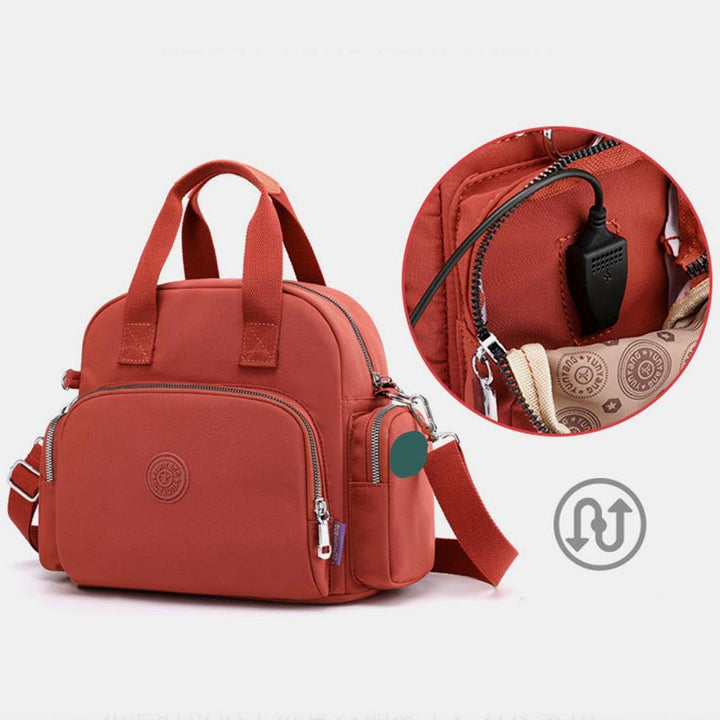 3-Wege-Rucksack mit USB-Ladeanschluss
