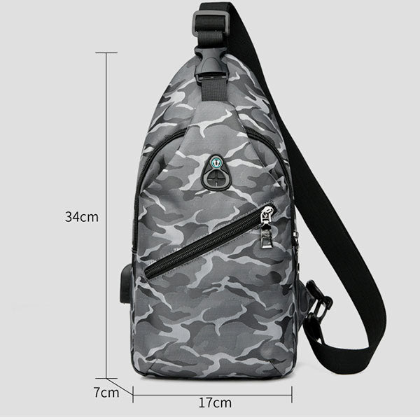 Wasserdichte, großvolumige Sling Bag Umhängetasche