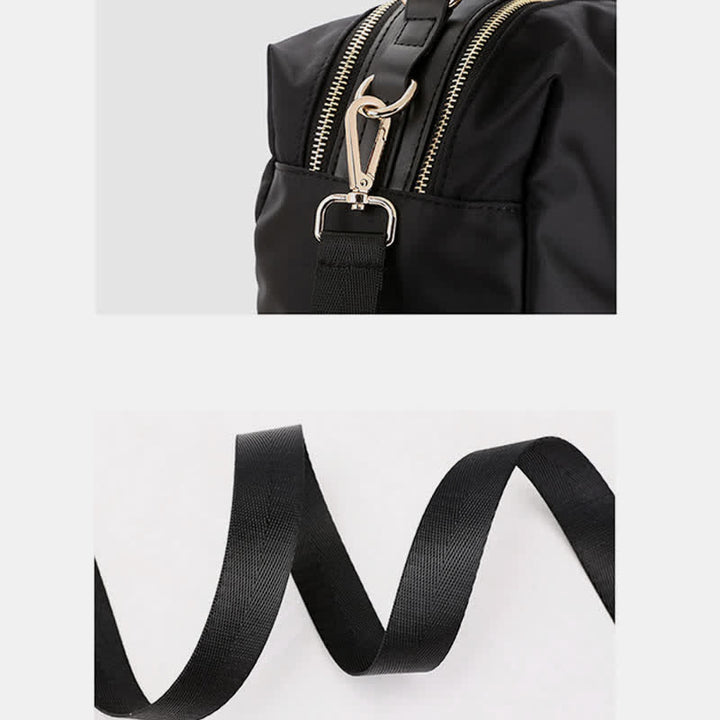 Kleine Umhängetasche mit Doppelreißverschluss, Handtasche für Damen, leichte Geldbörse