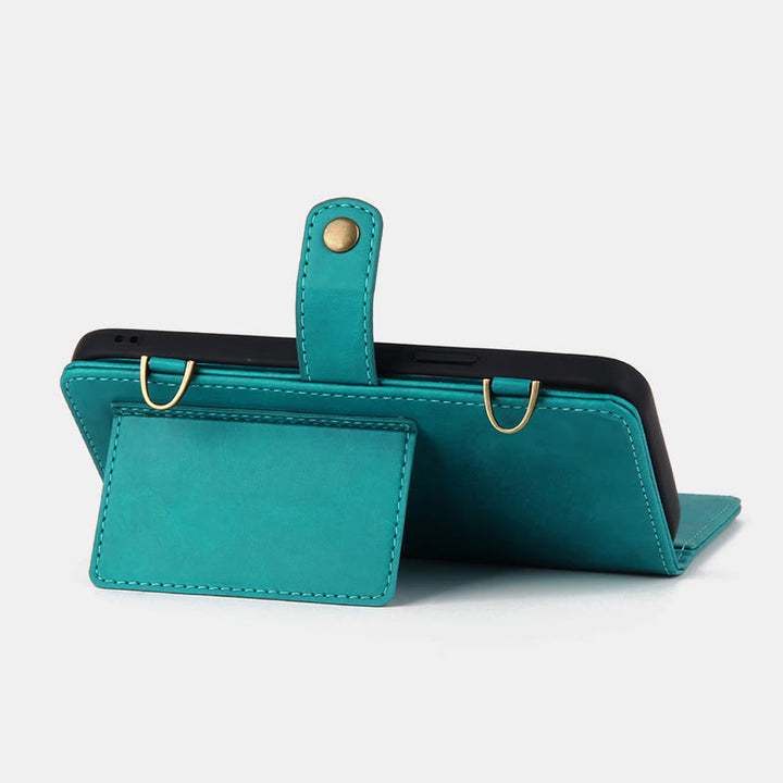 Brieftasche Handyhülle für iPhone Crossbody Multifunktionale PU Leder Brieftasche