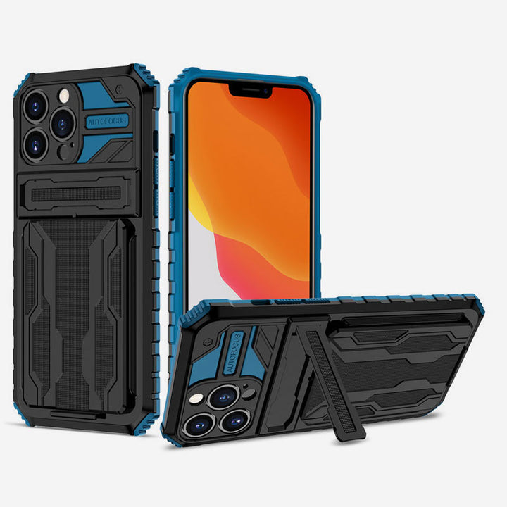 Armor Stand Kartenhalter Fallschutz Komfortable Hülle für iPhone