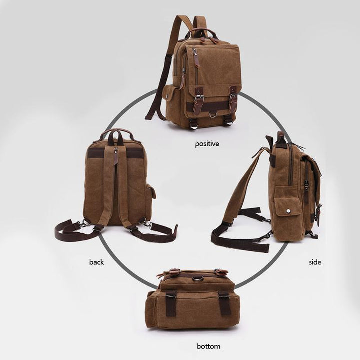 Vintage Outdoor Reise Schulterrucksack