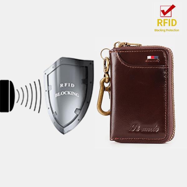 RFID Multifunktionale Geldbörse mit Schlüsselanhänger