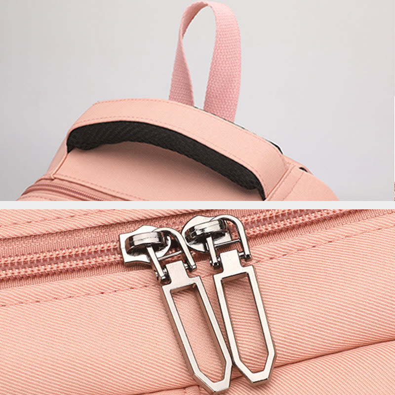 Rucksack für Damen, weicher, atmungsaktiver Stoff, lässige, wasserdichte Reisetasche