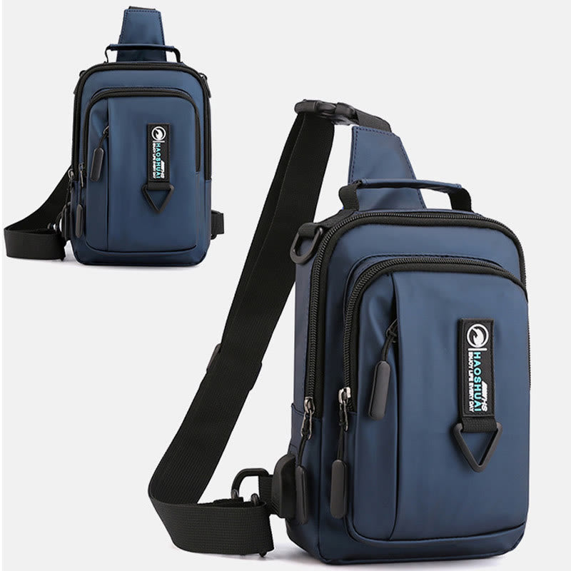 Praktische Crossbody Sling Bag für Männer, wasserdichte Reisetasche