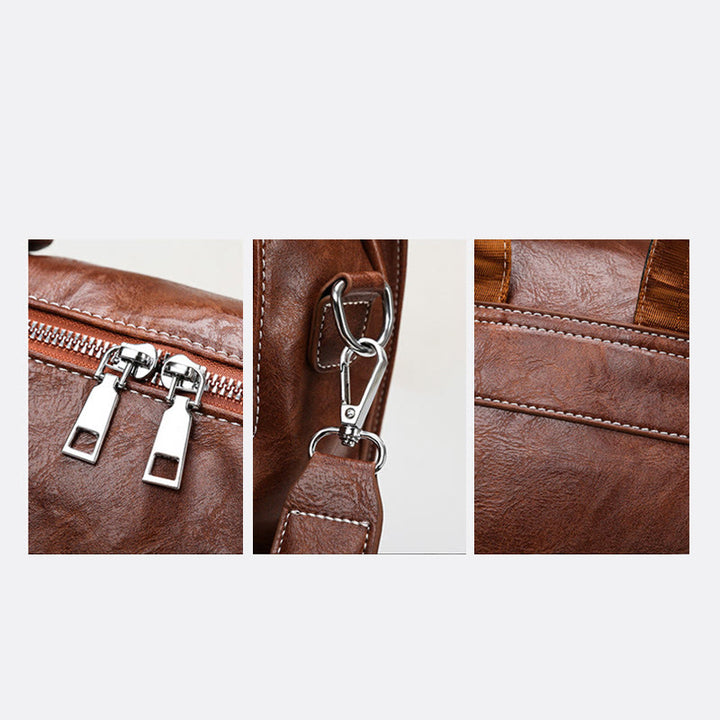 Rucksack für Damen, großes Fassungsvermögen, kleiner Rucksack aus weichem PU-Leder