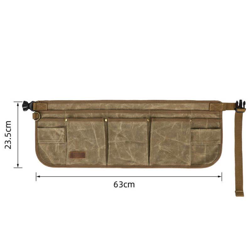 Werkzeuggürteltasche mit mehreren Steckplätzen, wasserdichte Hüfttasche aus Canvas für die Werkzeugorganisation