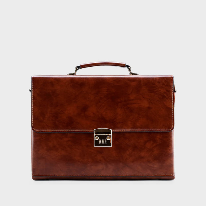 Messenger Bag für Herren, groß, Vintage, mit Schloss, Aktentasche