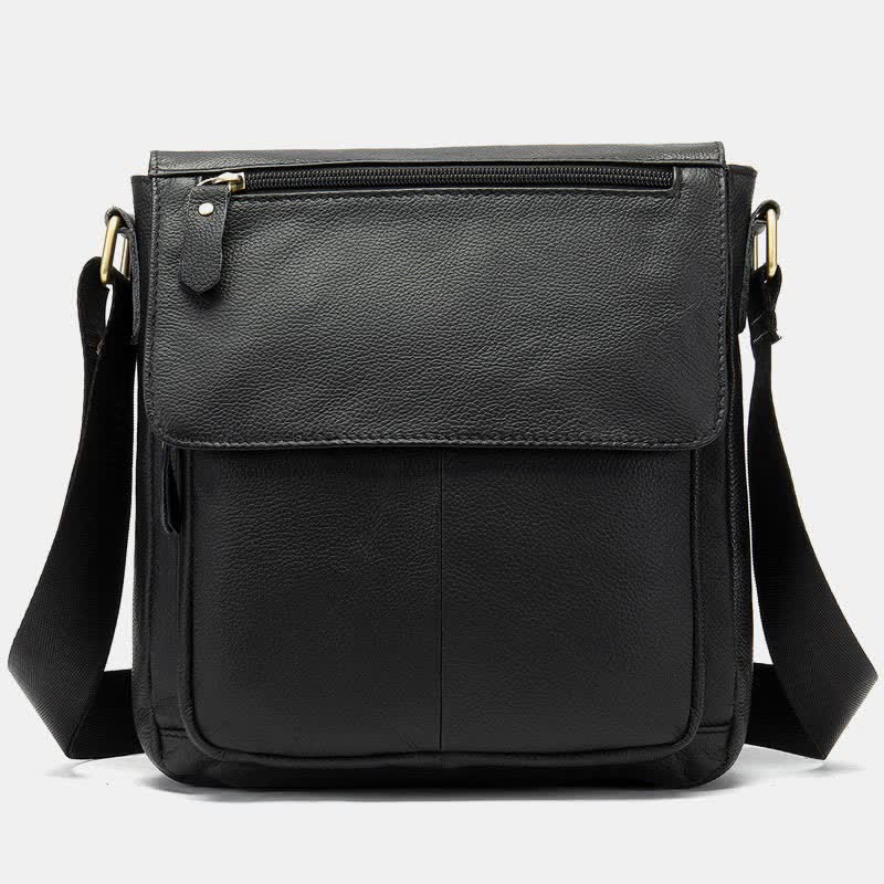 Herren Umhängetasche Echtes Leder Kleine Messenger Bag Crossbody Bag
