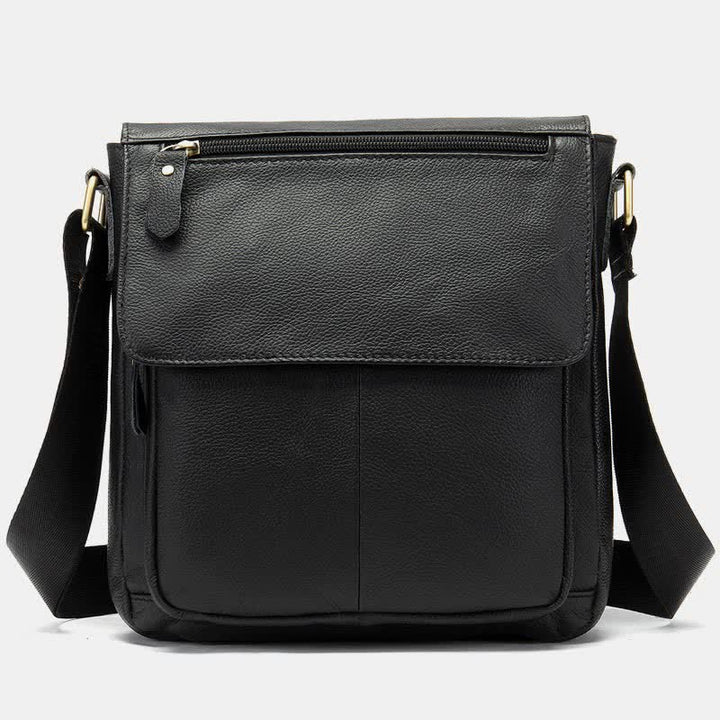 Herren Umhängetasche Echtes Leder Kleine Messenger Bag Crossbody Bag