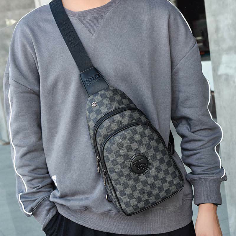 Männer Im Freien Beiläufige Reise Wandern Crossbody Brust Sling Tasche Ein-Schulter Gurt