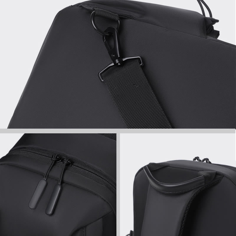 Schultertasche für Herren, für die tägliche Reise, Brusttasche mit großem Fassungsvermögen