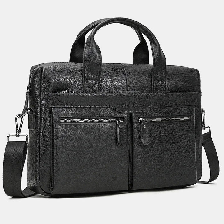 Business Aktentasche Messenger Bag für Herren aus echtem Leder Laptoptasche