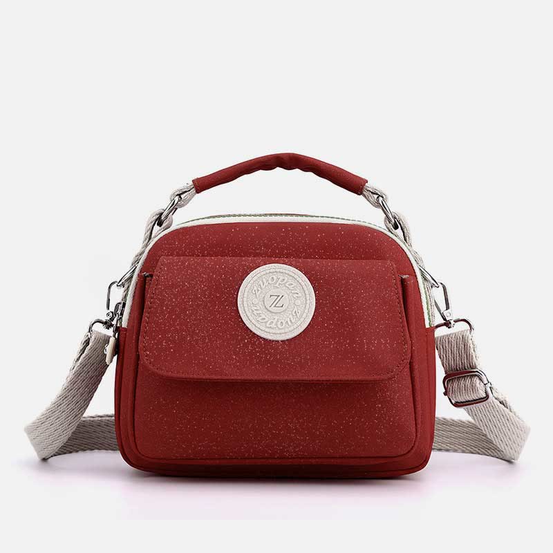 Tasche mit Griff oben für Damen, einfache, tragbare Umhängetasche mit Spritzschutz