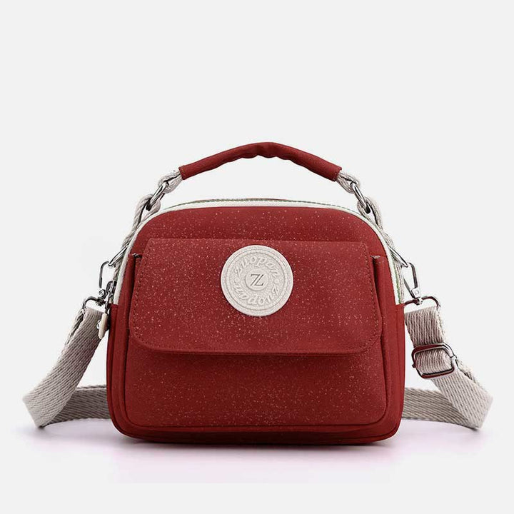 Tasche mit Griff oben für Damen, einfache, tragbare Umhängetasche mit Spritzschutz