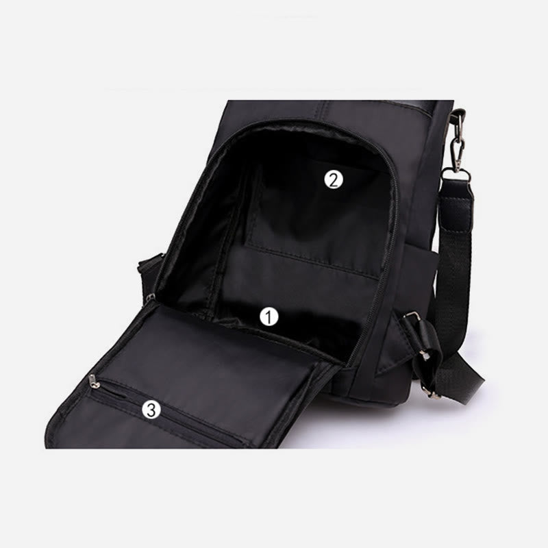 Nylon-Rucksack für die Reise, mehrfach tragbar, wasserdicht, leicht, Tagesrucksack