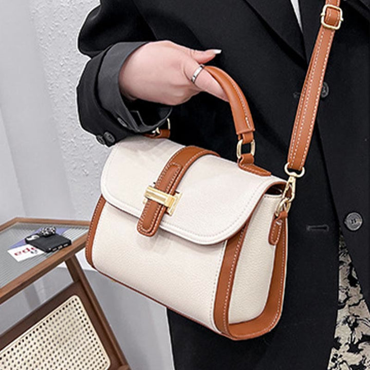 Top-Griff-Tasche für Damen PU-Leder Minimalistische Umhängetasche
