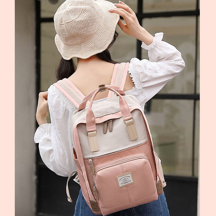 Rucksack für Studenten im Teenageralter, einfacher, leichter Computer-Tagesrucksack mit mehreren Taschen
