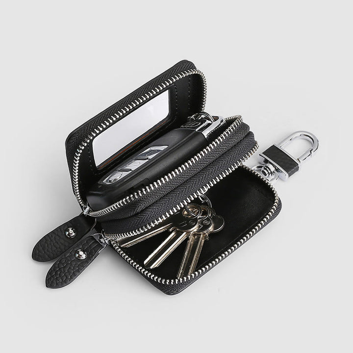 Aufbewahrungstasche für Herren, Vintage-Autoschlüsseltasche aus Rindsleder