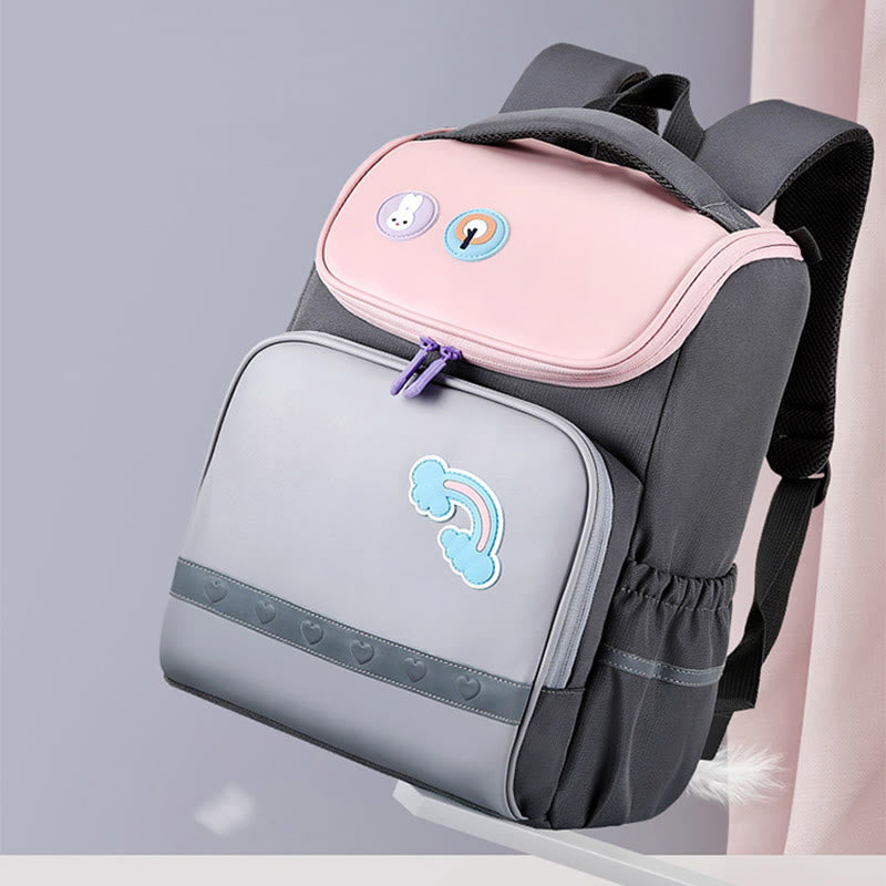 Rucksack für Kinder mit süßem Cartoon-Druck, atmungsaktiv, leicht, Schultasche