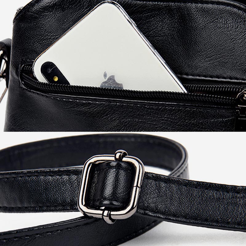 Geldbörsen und Handtaschen für Damen, Umhängetasche aus PU mit mehreren Fächern