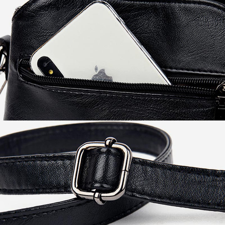 Geldbörsen und Handtaschen für Damen, Umhängetasche aus PU mit mehreren Fächern