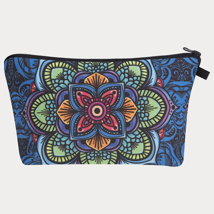 Aufbewahrungstasche für Damen, bedruckt mit Blumenmuster, Make-up-Tasche aus Polyester