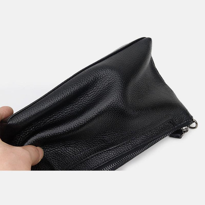 Umhängetasche aus echtem Leder mit Quaste