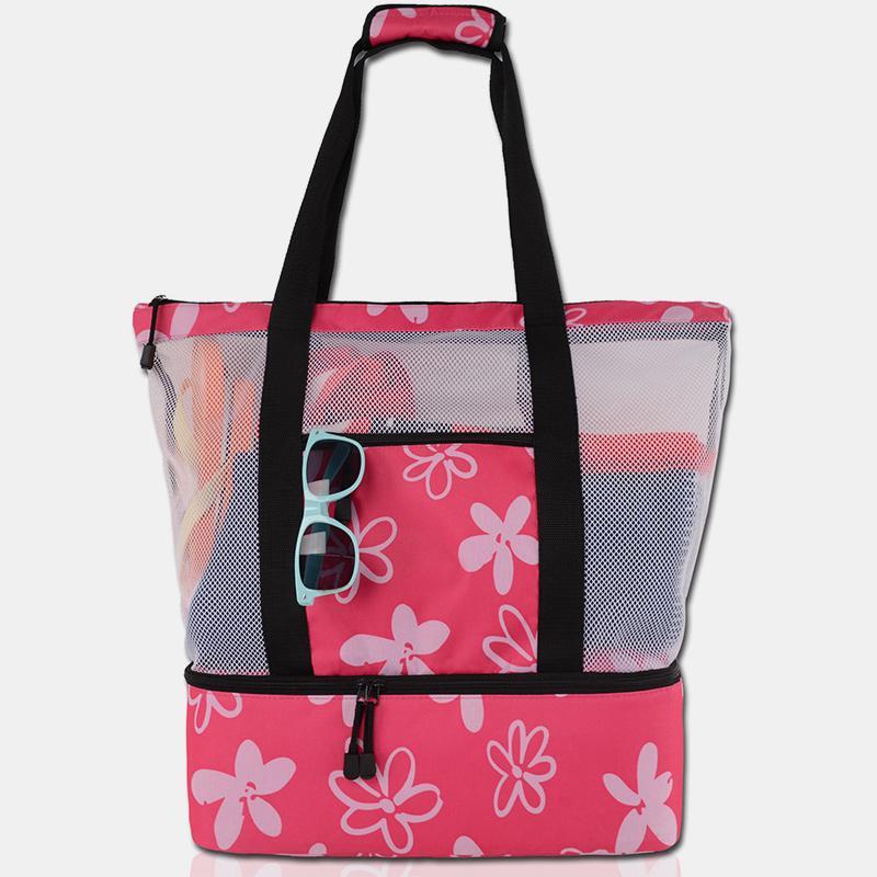 Strandtasche mit großer Kapazität, wasserdicht, sanddicht, Pooltasche mit Kühlfach