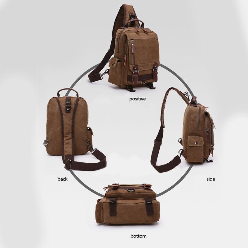 Vintage Outdoor Reise Schulterrucksack