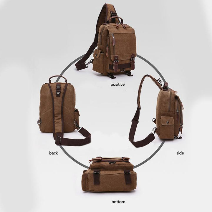 Vintage Outdoor Reise Schulterrucksack