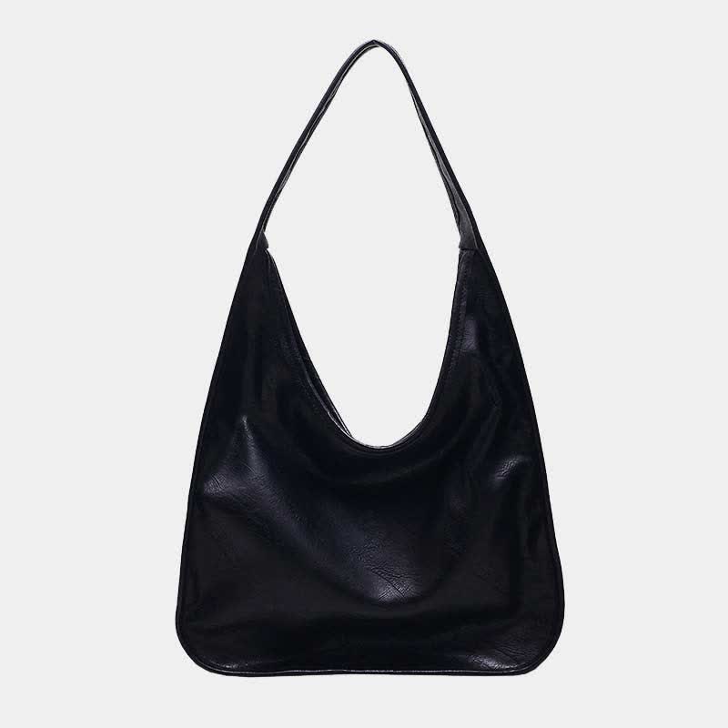 Hobo-Geldbörse, Handtasche für Damen, weiches Leder, Schultertasche mit Griff oben