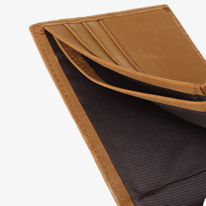 Dünne Brieftasche für die Familie, mit Laser-Inschrift, Leder, Geldbörse, Geschenk