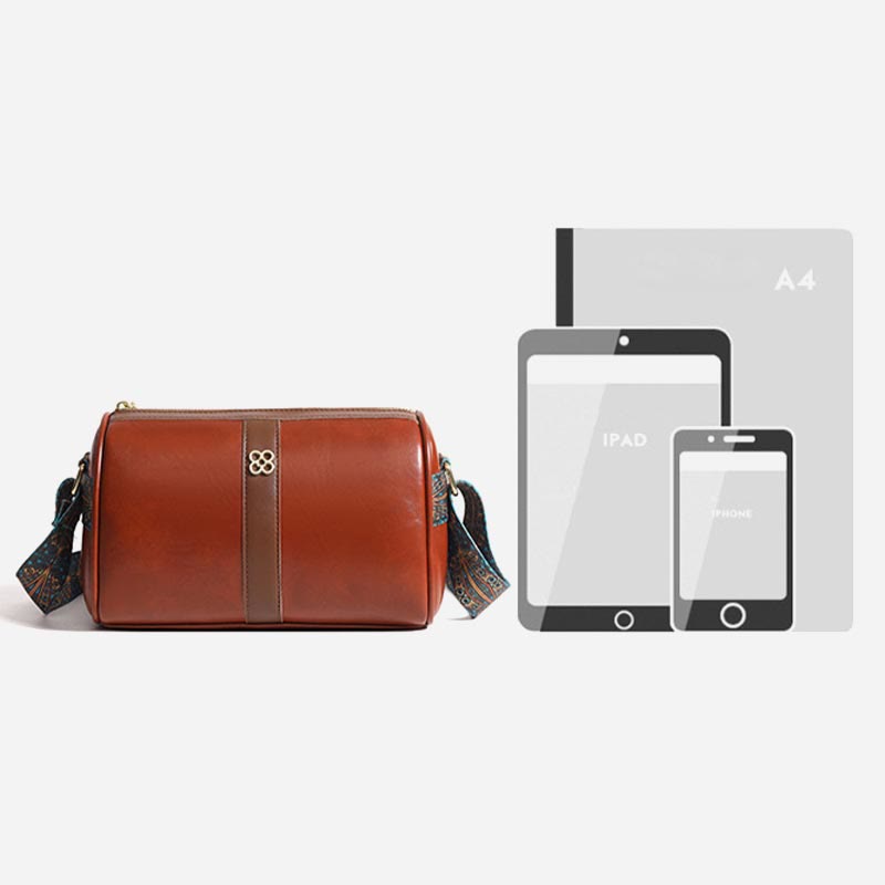 Umhängetasche für Damen, weiches Wachsleder, Vintage, lässige Schultertasche
