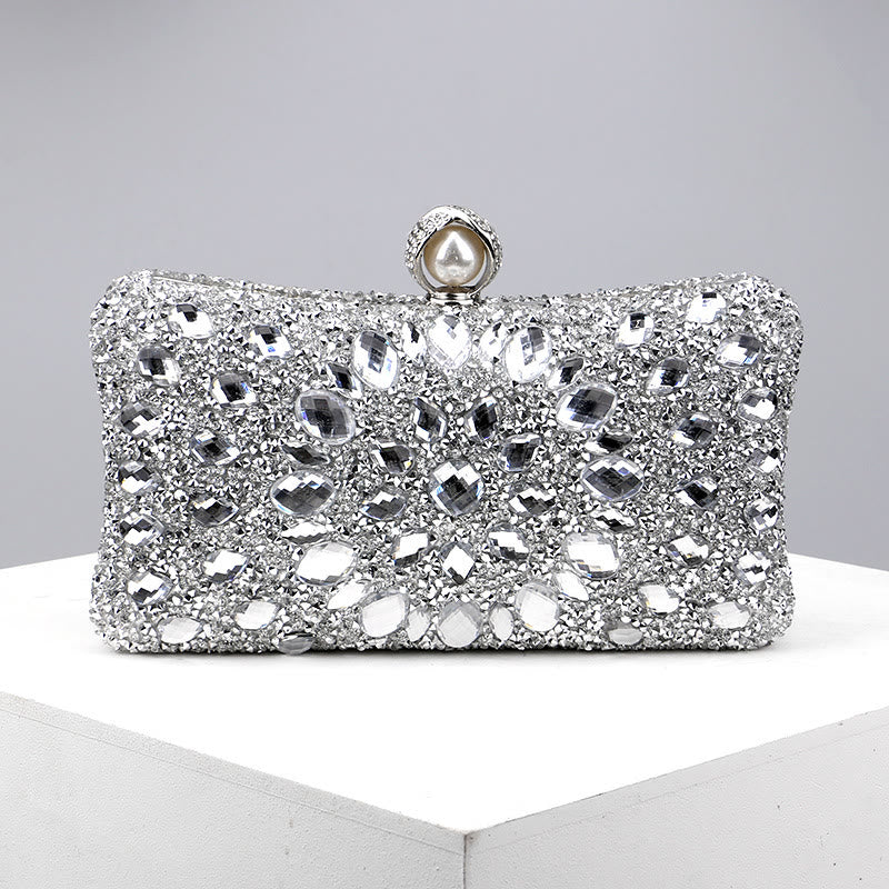 Mit Diamanten besetzte Dinner-Tasche für Party, modische Bankett-Abendtasche